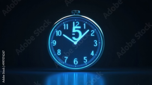 Wallpaper Mural Isolated 5 minutes countdown with hours, minutes, and seconds Torontodigital.ca