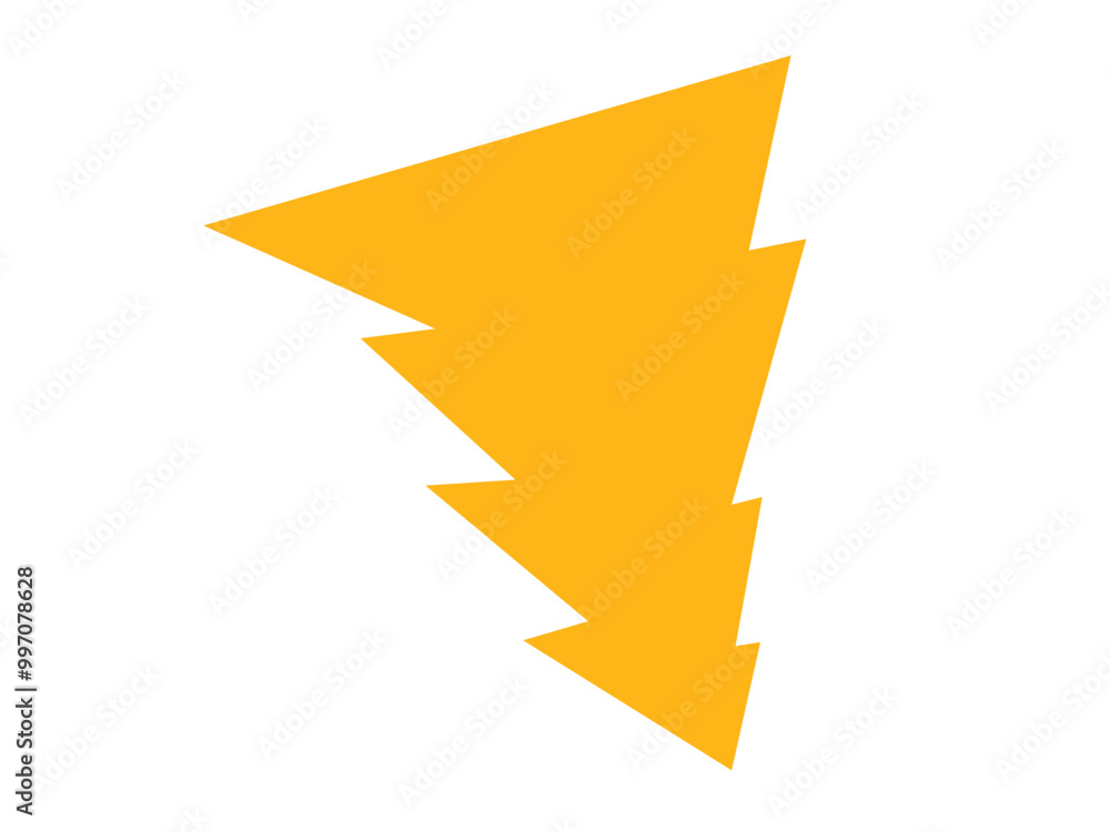 Shiny yellow lightning and thunder elements with many variations for your needs to use in natural themed designs or other themes
