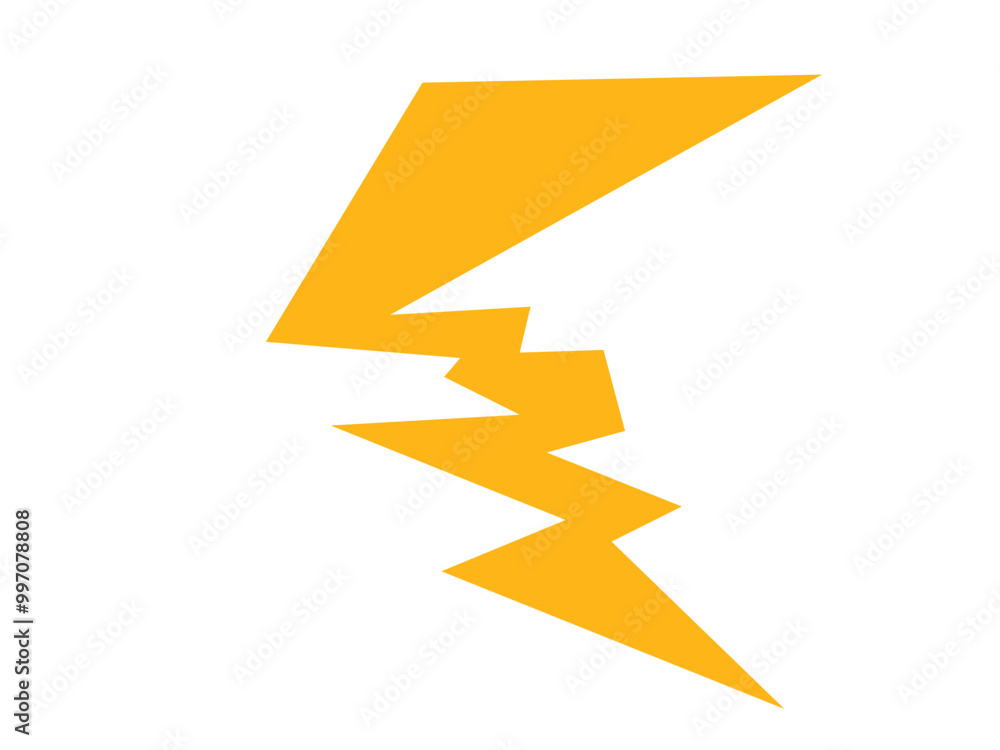 Shiny yellow lightning and thunder elements with many variations for your needs to use in natural themed designs or other themes Shiny yellow lightning and thunder elements with many variations for your needs to use in natural themed designs or other themes