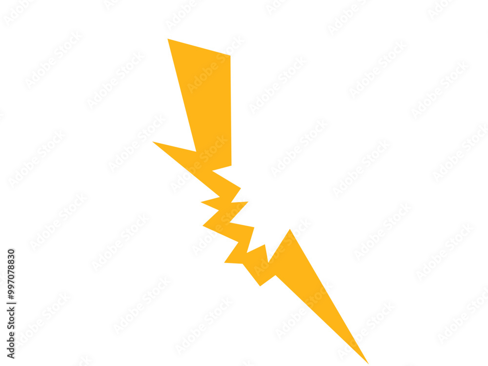 Shiny yellow lightning and thunder elements with many variations for your needs to use in natural themed designs or other themes Shiny yellow lightning and thunder elements with many variations for your needs to use in natural themed designs or other themes