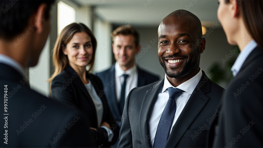 Business, confidence and portrait of black men with smiles in the office, startup CEO or owner in an HR company Business, confidence and portrait of black men with smiles in the office, startup CEO or owner in an HR company