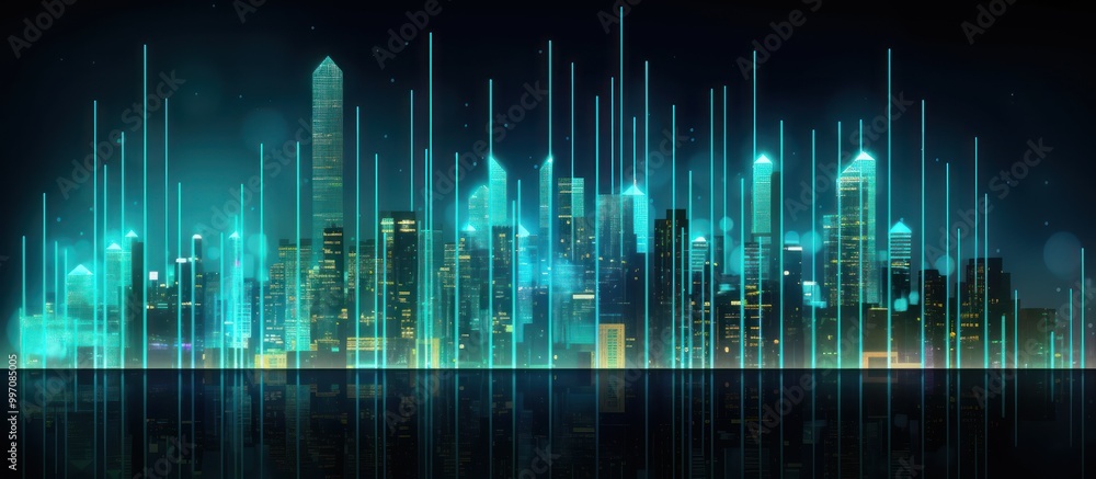 Futuristic Cityscape with Neon Lights Futuristic Cityscape with Neon Lights