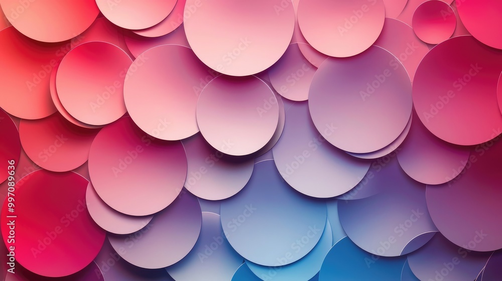 A pattern of overlapping circles and ellipses in gradient colors A pattern of overlapping circles and ellipses in gradient colors
