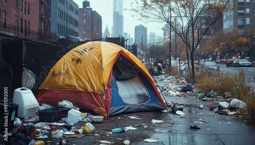 Tent on a Street