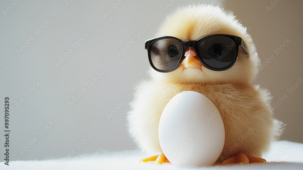 Cool Chick with Egg and Shades Cool Chick with Egg and Shades