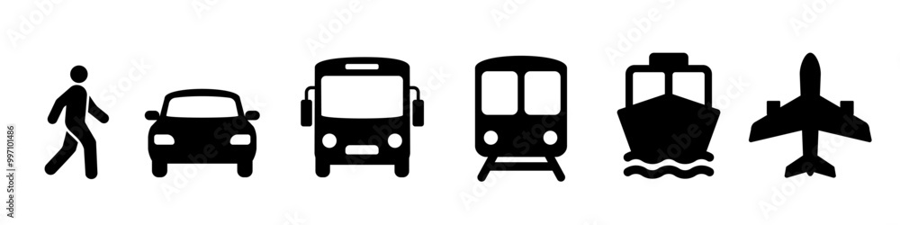 Transport icon. Transportation icon set. Transport icon. Transportation icon set.