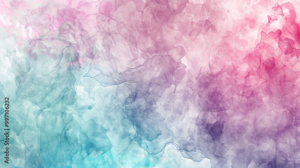 A gentle pastel background with watercolor-like patterns in pink, lavender, and teal A gentle pastel background with watercolor-like patterns in pink, lavender, and teal