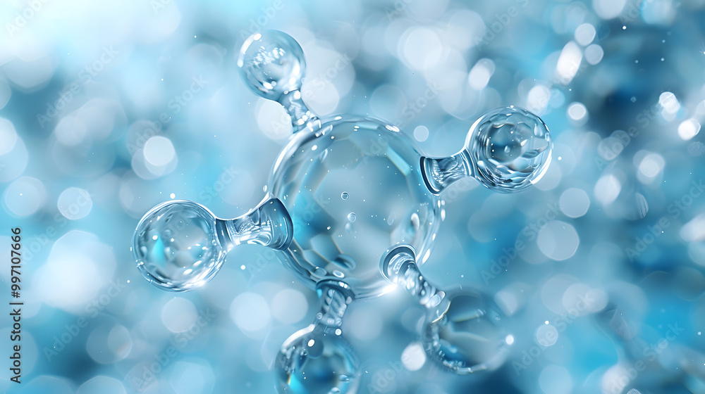 Close-up view of a transparent molecular structure with reflective surfaces and a bokeh effect in the background, creating a futuristic, scientific feel in cool blue tones.
Close-up view of a transparent molecular structure with reflective surfaces and a bokeh effect in the background, creating a futuristic, scientific feel in cool blue tones.
