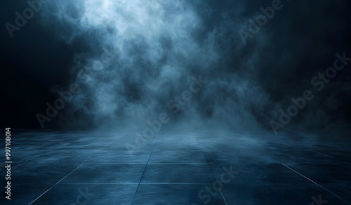 Misty Fog on Dark Water Surface Design