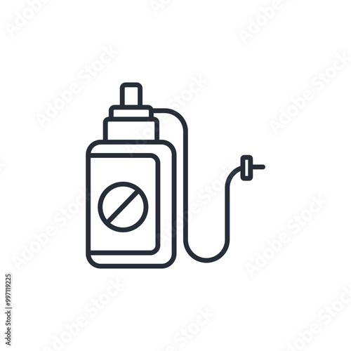 Pesticide icon. vector.Editable stroke.linear style sign for use web design,logo.Symbol illustration.