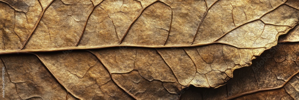 Dried leaf texture, with fine veins visible and a brittle, curled edge Dried leaf texture, with fine veins visible and a brittle, curled edge