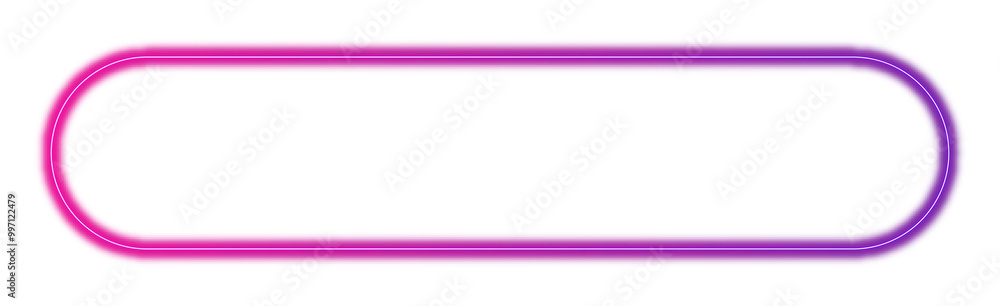 Transparent neon glowing frame for button or border Transparent neon glowing frame for button or border