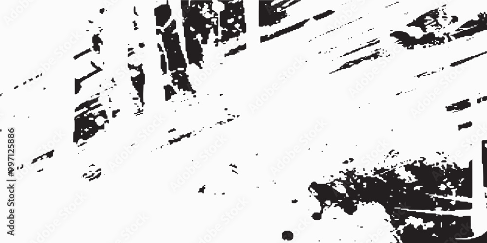 Obraz premium Black and white Grunge Background. Grunge Brush strokes texture. Black grunge vector texture Vector brush stroke texture