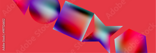 Fluid color geometric shapes abstract background. Vector Illustration For Wallpaper, Banner, Background, Card, Book Illustration, landing page