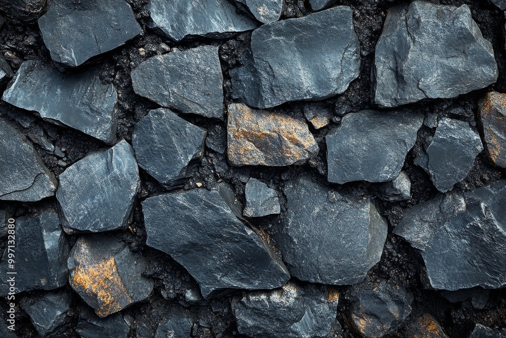 A processed collage showcasing the industrial texture of pea coal. Generative AI A processed collage showcasing the industrial texture of pea coal. Generative AI
