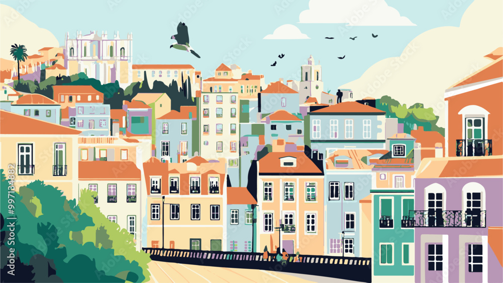 Lisbon Charm A Colorful Cityscape.eps Lisbon Charm A Colorful Cityscape.eps