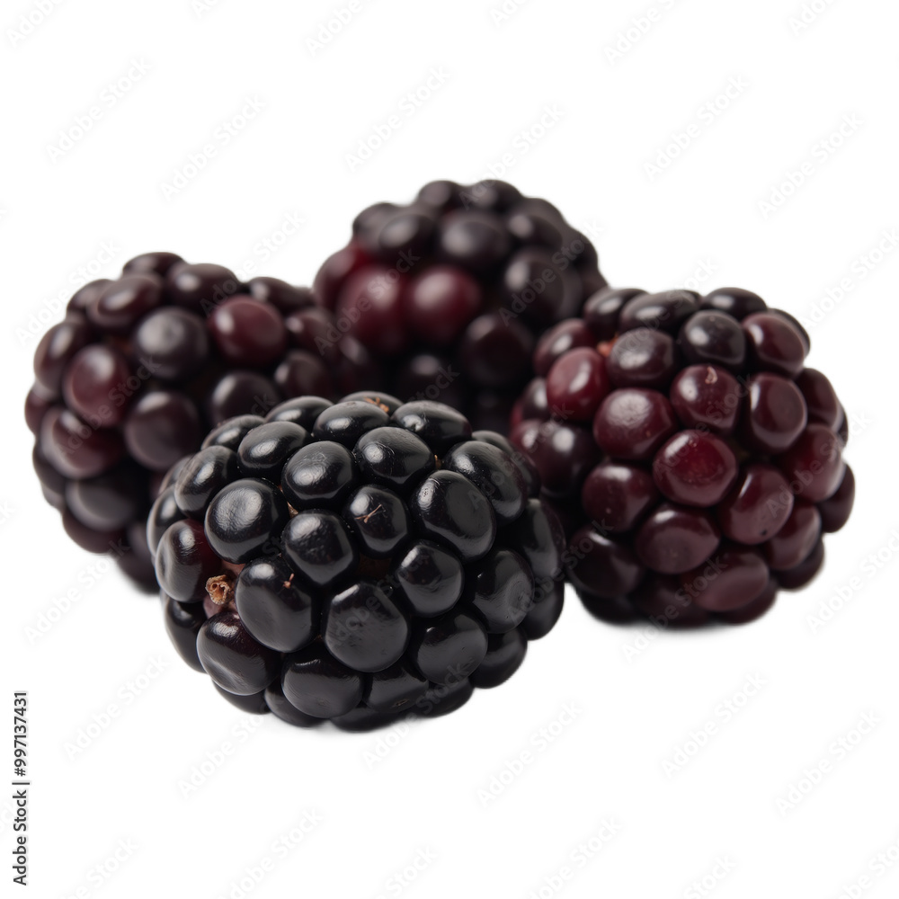 Blackberries fruit are shown as an isolated transparent PNG file Blackberries fruit are shown as an isolated transparent PNG file
