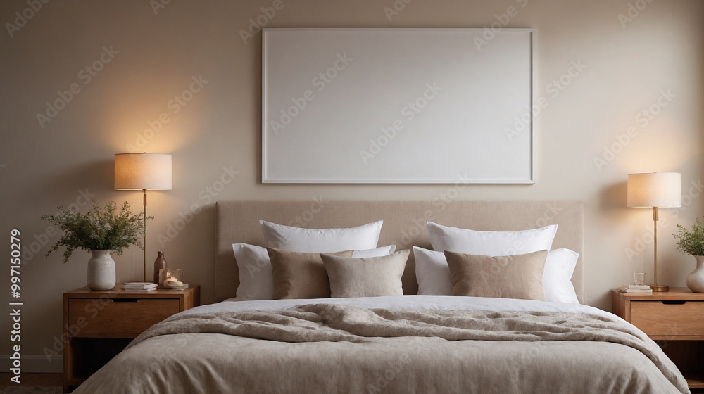 A concept image of a master bedroom interior design mockup template, high-resolution 3d illustration interior rendering. A concept image of a master bedroom interior design mockup template, high-resolution 3d illustration interior rendering.