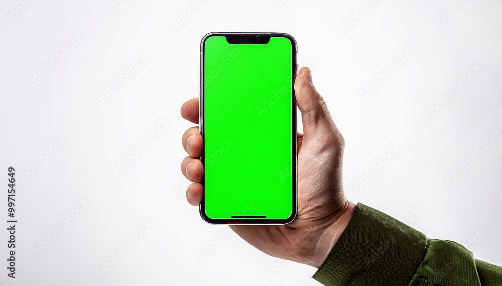 Teléfono celular, mano hombre, para croma Teléfono celular, mano hombre, para croma