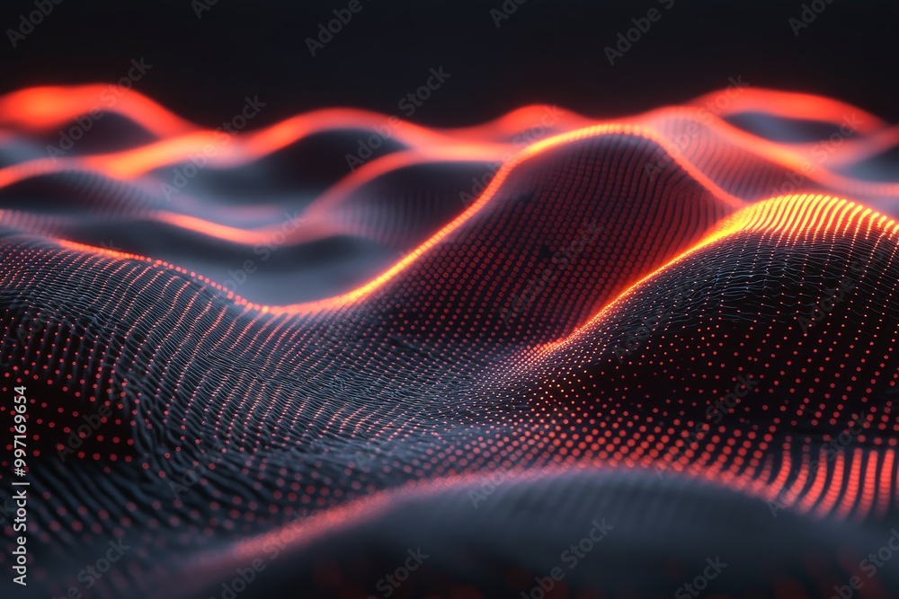 Spectacular futuristic particle background in 3D. Spectacular futuristic particle background in 3D.