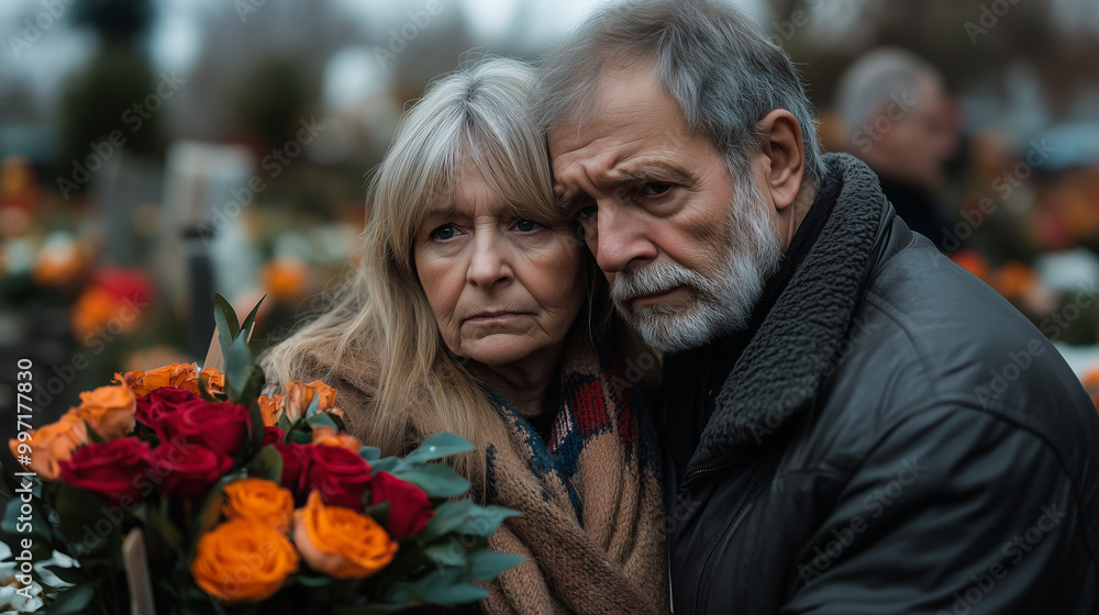 Obraz premium Senior Woman Grieving