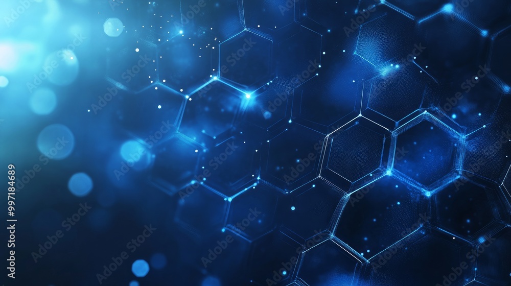 Abstract geometric hexagons form the background of the science and medicine concept. Abstract geometric hexagons form the background of the science and medicine concept.