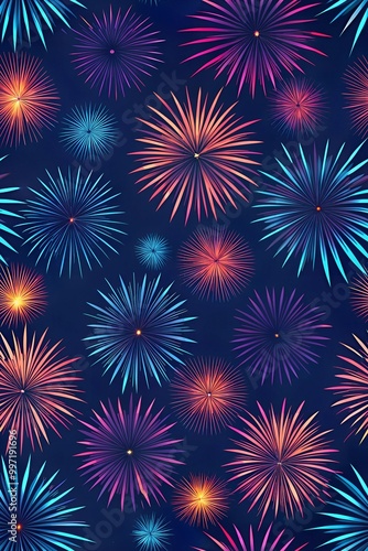 seamless pattern, new year, wallpaper, backgrounds, abstract, pattern, template, celebration, fireworks