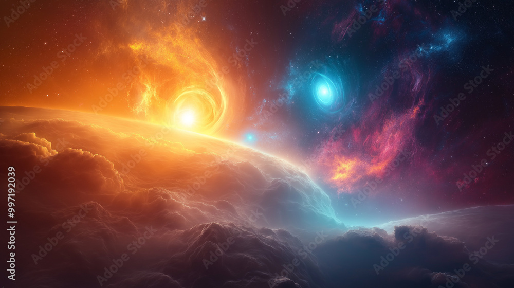 Colorful Galaxy Nebula in Space – Supernova and Starry Cosmos Colorful Galaxy Nebula in Space – Supernova and Starry Cosmos
