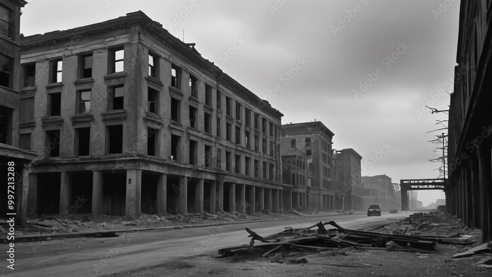 Fototapeta premium abandoned building