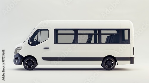 A side view of a modern white bus designed for passenger transport.