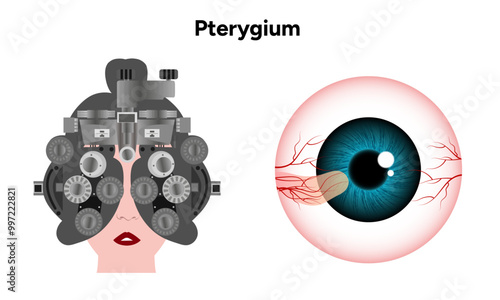 Pterygium eye disease optometry appointment 