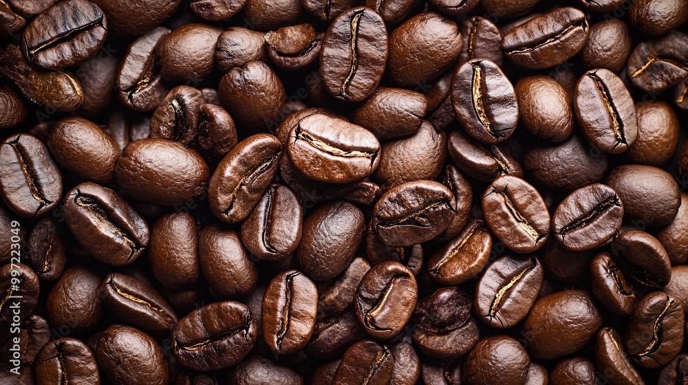 Obraz premium Coffee Beans Cafe Background