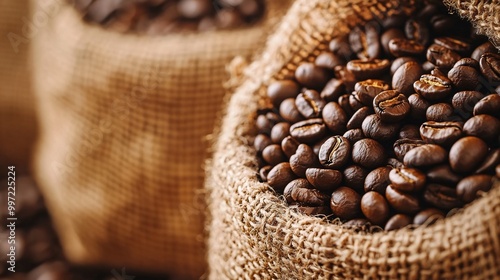 Coffee Beans Cafe Background