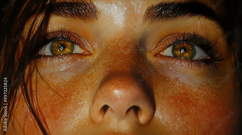 Close Up Portrait of a Woman's Eyes Close Up Portrait of a Woman's Eyes