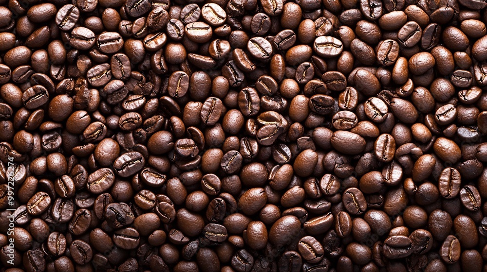 Fototapeta premium Coffee Beans Cafe Background