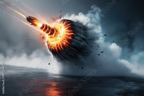 Dynamic Energy Blast Waves and Shockwave Impacts with Smoke Effects