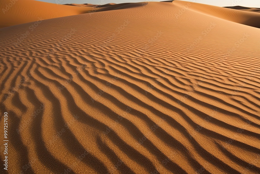 Naklejka premium Desert Mirage Heat Shimmer Vivid Sandy Texture Effects