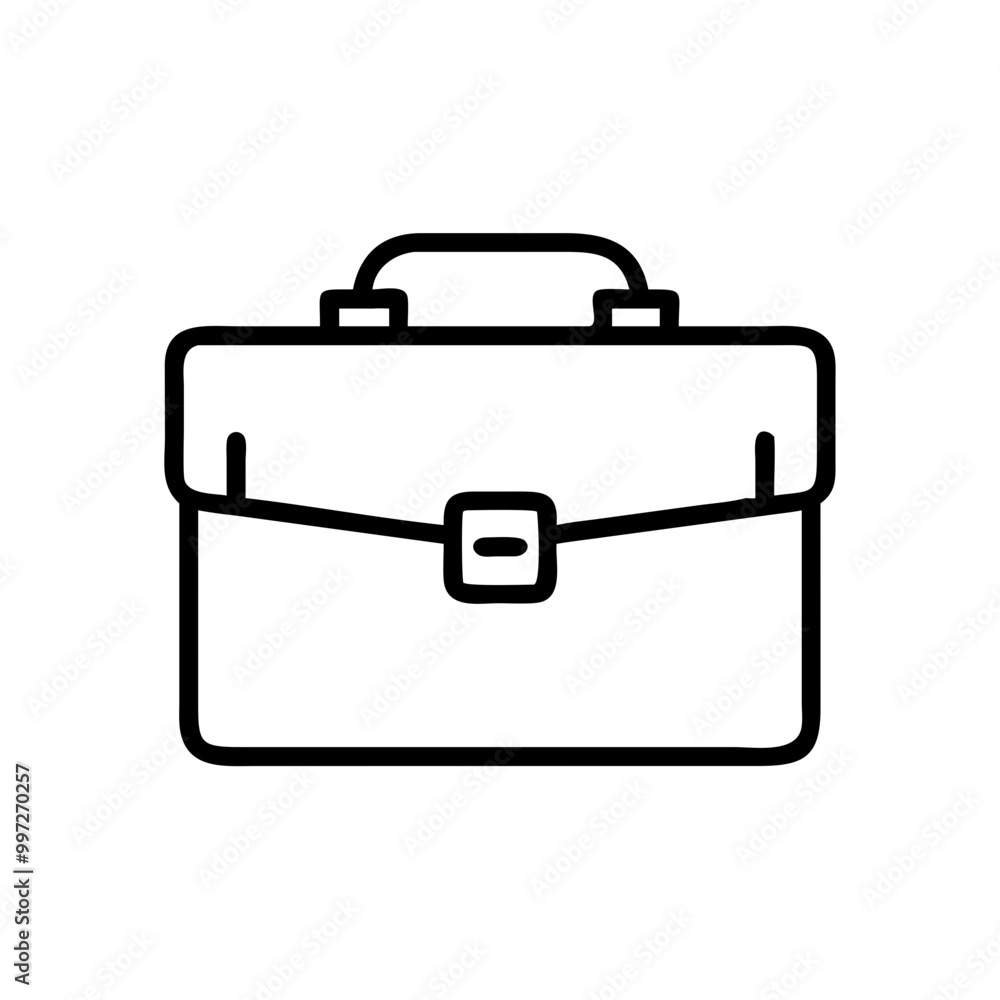 Minimalist Vector Briefcase for Business and Office Design Projects Minimalist Vector Briefcase for Business and Office Design Projects