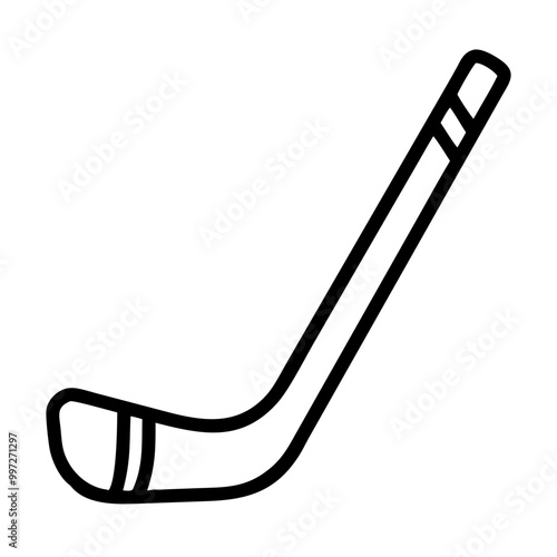  Vector Illustration Hockey Stick Sports Equipment for Team Games