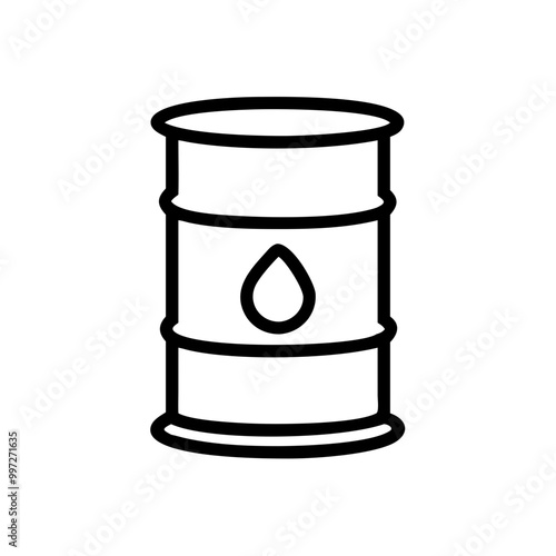  Oil Barrel Vector for Industrial and Energy Concepts and Environmental Design