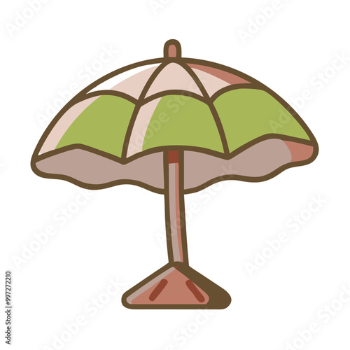  Colorful Beach Umbrella Vector Illustration for Summer and Vacation Design