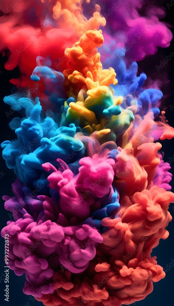 Fototapeta premium mesmerizing thermochromic pigments showcasing heat effects on black