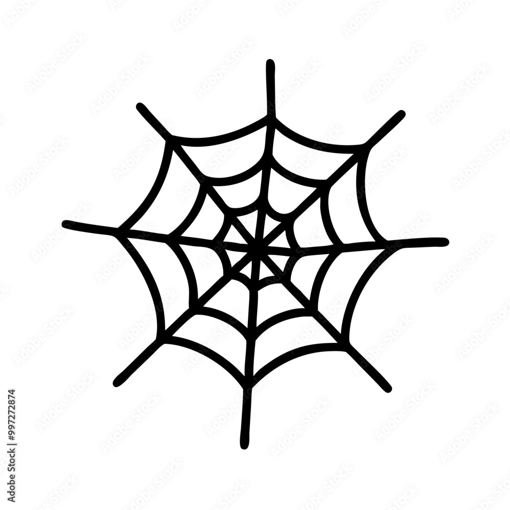 Intricate Black Spider Web Vector Illustration for Halloween and Design Projects Intricate Black Spider Web Vector Illustration for Halloween and Design Projects
