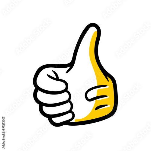  Vibrant Thumbs Up Gesture Vector for Positive Support and Approval