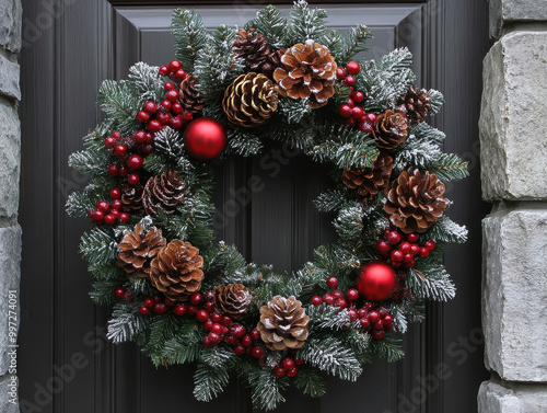 A variety of Christmas wreath designs images to inspire your front door or interior decorations with unique holiday styles