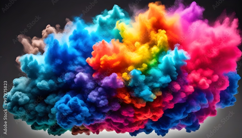 colorful thermochromic smoke with dynamic hues against dark background colorful thermochromic smoke with dynamic hues against dark background