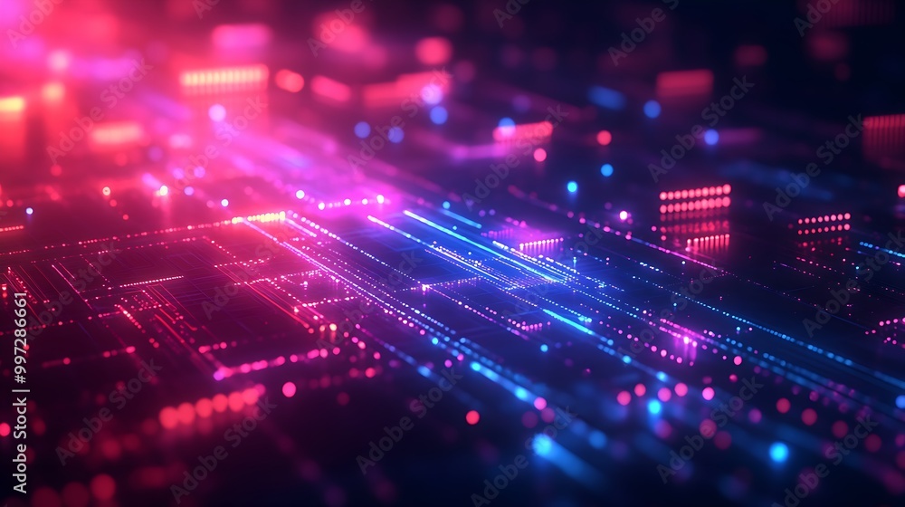 Futuristic neon tech colors with sleek dynamic line pattern background Futuristic neon tech colors with sleek dynamic line pattern background