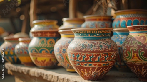 Traditional Indian festival pottery.