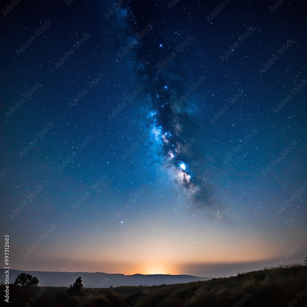 Naklejka premium starry night sky