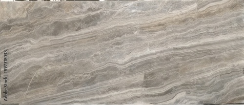 Gray Marble Slab with Natural Veins
